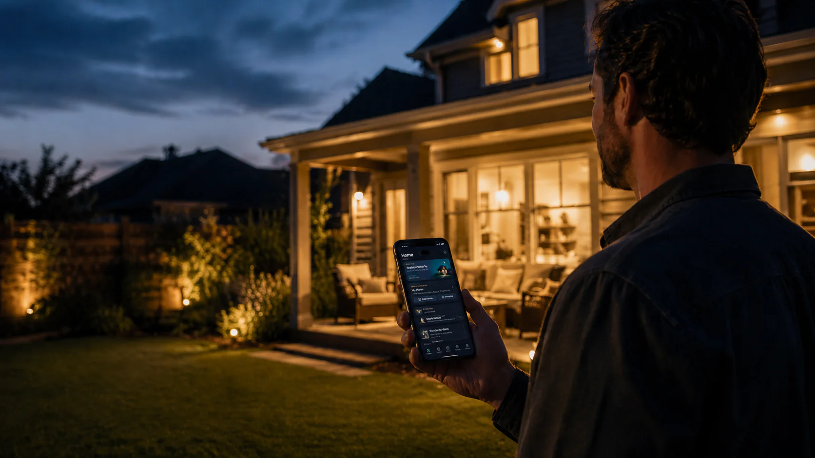 A homeowner reading a practical home management guide
